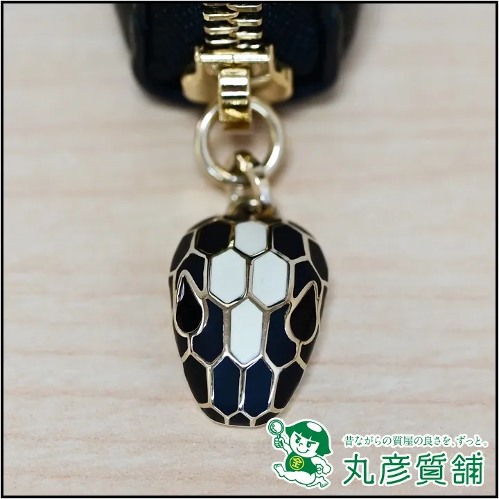 ブルガリ 財布 セペンティ ラウンドファスナー カーフ